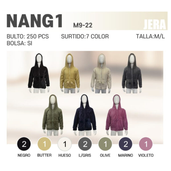 JERA-NANG1 / CHAMARRA POLAR INFANTIL CON POMPONES. Paquete 10pzs: $83 / 10 Paquetes: $78
