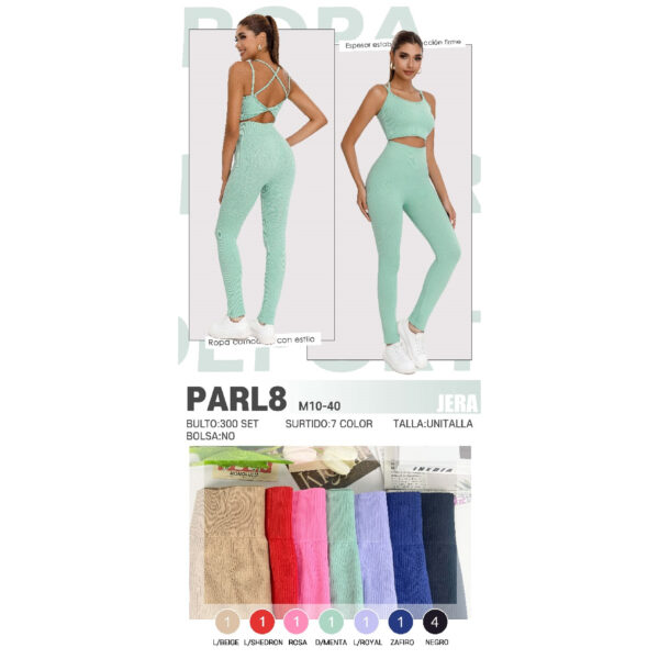 JERA-PARL8/CONJUNTO DEPORTIVO DE 2 PIEZAS PARA DAMA Paquete 10pzs: $65 / 10 Paquetes: $62