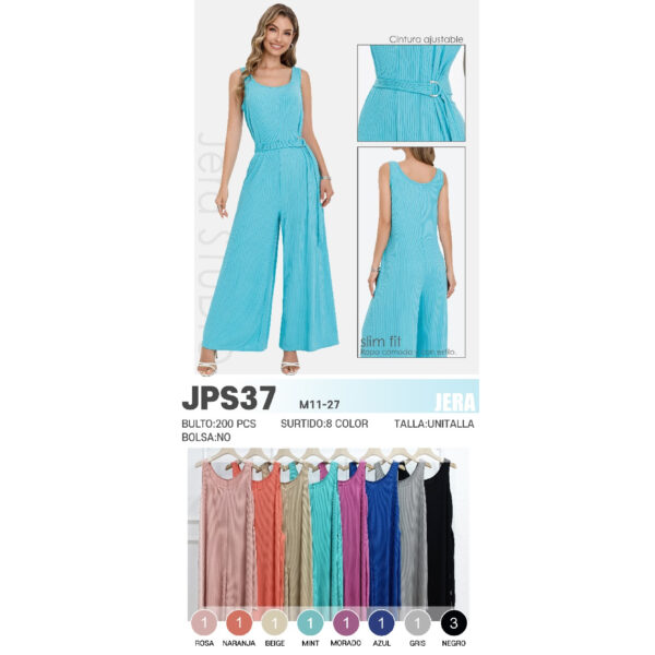 JERA-JPS37/ENTERIZO JUVENIL CON CINTURON AJUSTABLE /Paquete 10pzs: $100/ 10 Paquetes: $95