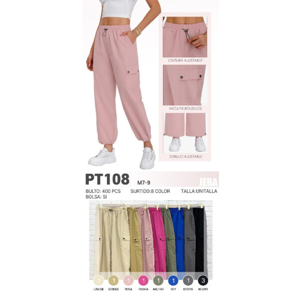 JERA-PT108/ PANTALON ROMPEVIENTOS CON RESORTE AJUSTABLE  Paquete 10pzs: $89 / 10 Paquetes: $84