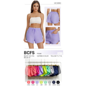 JERA-BCFS / SHORT BÁSICO PARA DAMA. Paquete 10pzs: $39 / 10 Paquetes: $37