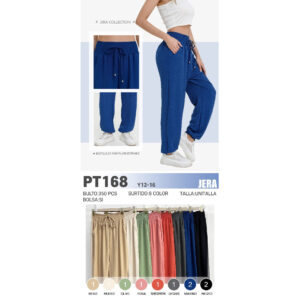JERA-PT168 / PANTALÓN PARA DAMA CON BASTILLA AJUSTABLE. Paquete 10pzs: $68 / 10 Paquetes: $64